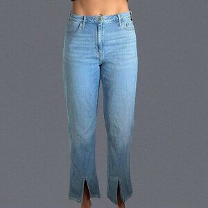 Hollister Ultra High Rise Dad Jean Split Hem